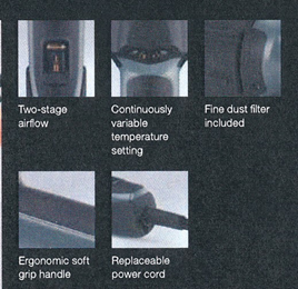 Steinel - HG 2620E Industrial Heat Gun - Ergonomic - Variable Temp