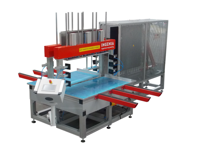 Ingenia Model S-KLT - Universal Box Welding Machine - For Fabricating Large Volume Small Load Carriers, Pallets, & Similar Products