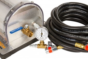 Munsch Vacuum Bell Leakage Testers - With Manometer Gage & Vacuum Hose Connection Fittings
