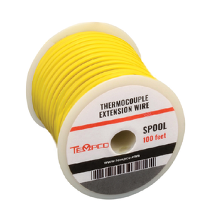 Tempco - Hi-Temp Thermocouple Wire, Stranded Lead Wire, & 900 °F Nickel Plated Terminals