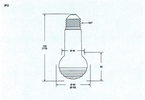 Version - Elstein IPO Small Bulb Style (Screw-Type) Infrared - Radiant Heater