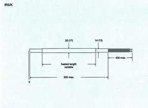 Version - Elstein IRS/K Linear Rod Infrared - Radiant Heater