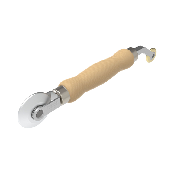 Everhard Double-End Detail Roller, Aluminum: 2" Dia. x 1/2" Wide, Brass: 1-1/8" Dia. x 0.196 Wide - MR13115