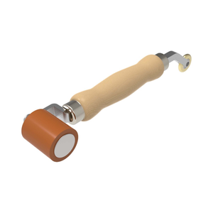 Everhard Double-End Seam/Detail Roller, Silicone: 1-7/16" Dia. x 1-3/4" Wide, Brass: 1-1/8" Dia. x 0.196" Wide - MR13140