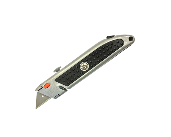 Hyde® Front-Loading Utility Knife, Includes 5 Heavy Duty Blades - DH74610