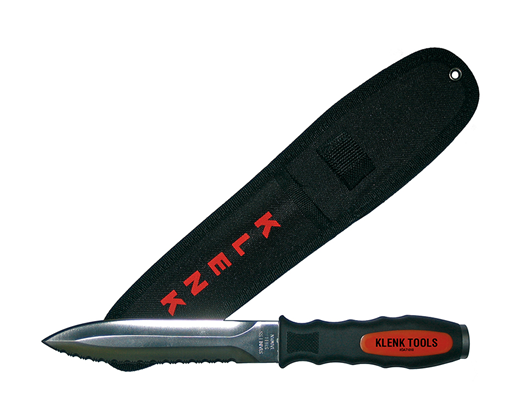Klenk® Dual-Edge Duct Knife, Ergonomic Rubber Handle - DA71010