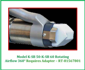Ritmo - 360° Rotating Welding Shoe Air Flow Adapter - For Use With Stargun K-SB 50 & K-SB 60 Handheld Extrusion Welders