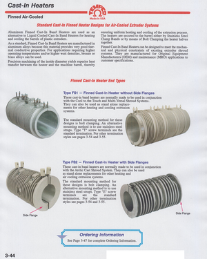 Tempco - Cast-In Air Cooled Band Heater - Finned Casting