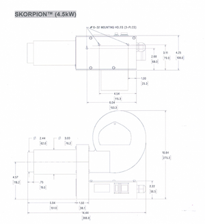 Tutco - SureHeat Skorpion (Hi-Flow) 230V/4.5kW Hot Air Heater (With Built-in Blower System)
